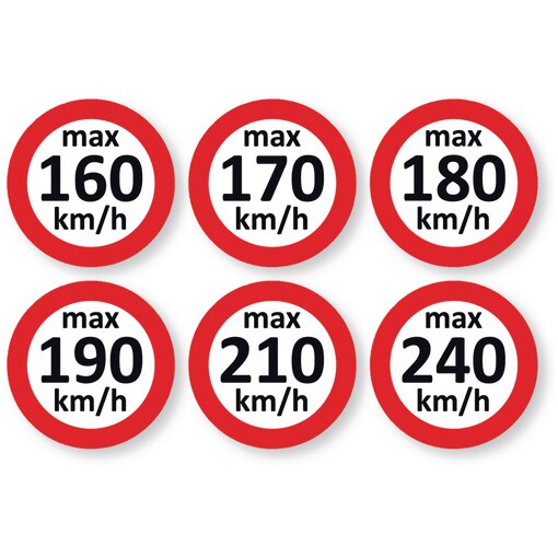 Autocolant pneu hiver 170 km/h maxi